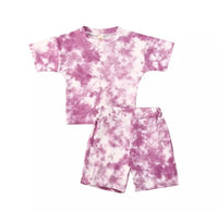 Purple Tie Dye Set