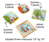 4 in 1 Wooden Puzzle: My Time of the Year