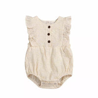 Cream Eyelet Romper