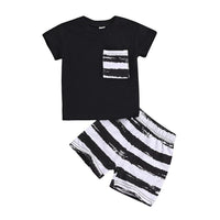 Black Striped Set