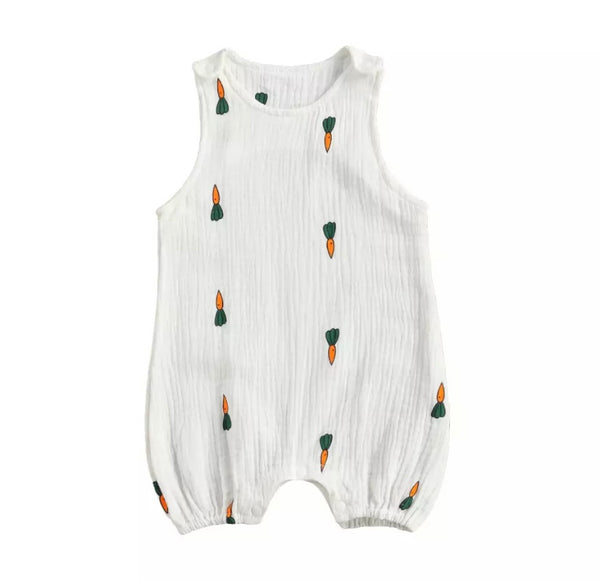 Boy Carrot Romper