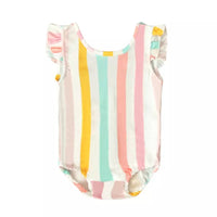 Pastel Striped Swimsuit