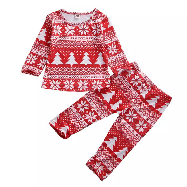 Red Christmas PJ's Set