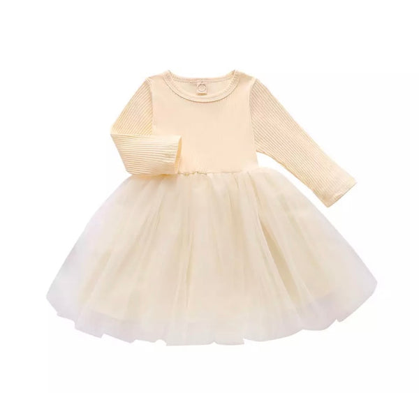 Beige Tutu Dress