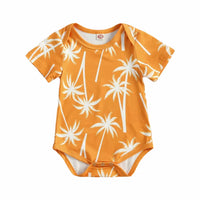 Orange Palms Onesie