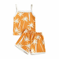 Orange Palms Set