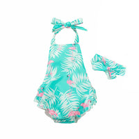 Flamingo Romper with Bow