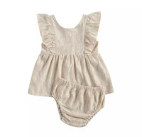 Beige Bloomer Set