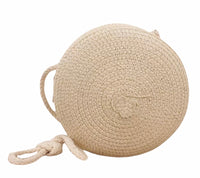 Kids Shoulder Straw Bag